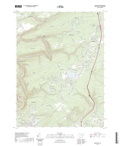 United States Geological Survey Christmans, PA (2023, 24000-Scale) digital map