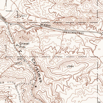 United States Geological Survey Christmas Canyon, CA (1973, 24000-Scale) digital map