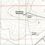 United States Geological Survey Christmas Mountain, ID (1992, 24000-Scale) digital map