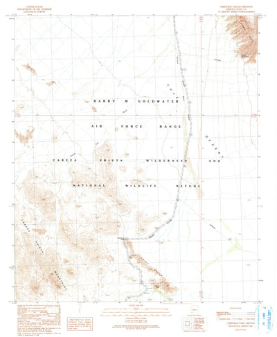 United States Geological Survey Christmas Pass, AZ (1990, 24000-Scale) digital map