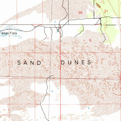 United States Geological Survey Christmas Valley, OR (1986, 100000-Scale) digital map