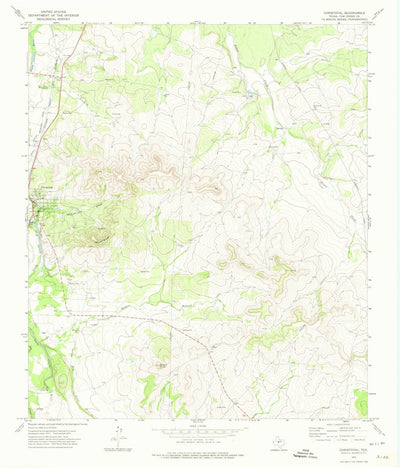 United States Geological Survey Christoval, TX (1972, 24000-Scale) digital map
