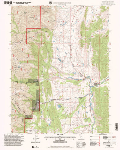 United States Geological Survey Chrome, CA (1995, 24000-Scale) digital map