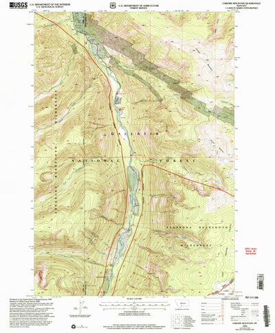 United States Geological Survey Chrome Mountain, MT (2000, 24000-Scale) digital map