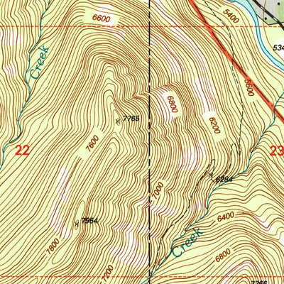 United States Geological Survey Chrome Mountain, MT (2000, 24000-Scale) digital map