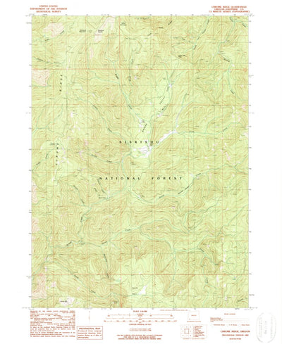 United States Geological Survey Chrome Ridge, OR (1989, 24000-Scale) digital map