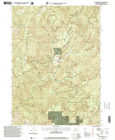 United States Geological Survey Chrome Ridge, OR (1996, 24000-Scale) digital map