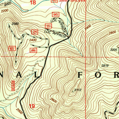 United States Geological Survey Chrome Ridge, OR (1996, 24000-Scale) digital map