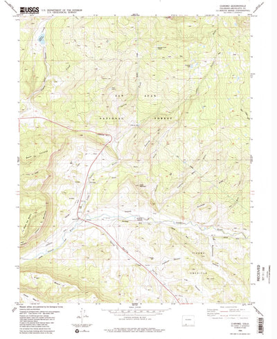 United States Geological Survey Chromo, CO (1984, 24000-Scale) digital map