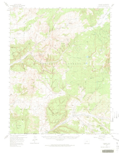 United States Geological Survey Chromo, CO-NM (1957, 62500-Scale) digital map