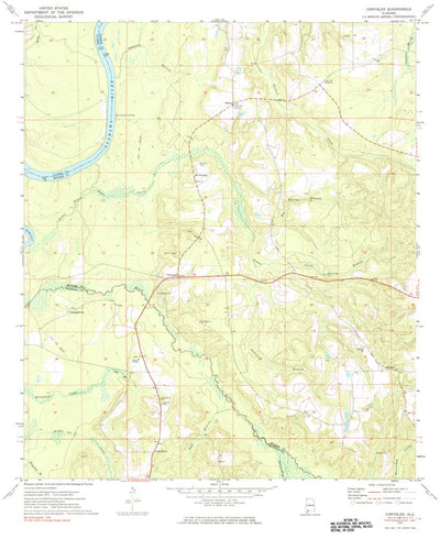 United States Geological Survey Chrysler, AL (1972, 24000-Scale) digital map