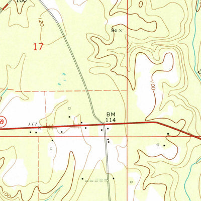 United States Geological Survey Chrysler, AL (1972, 24000-Scale) digital map