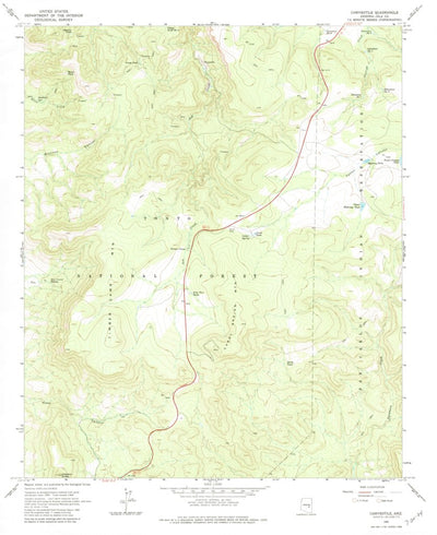 United States Geological Survey Chrysotile, AZ (1966, 24000-Scale) digital map