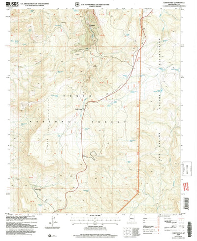United States Geological Survey Chrysotile, AZ (2004, 24000-Scale) digital map