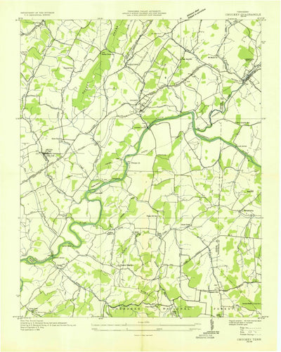 United States Geological Survey Chuckey, TN (1936, 24000-Scale) digital map