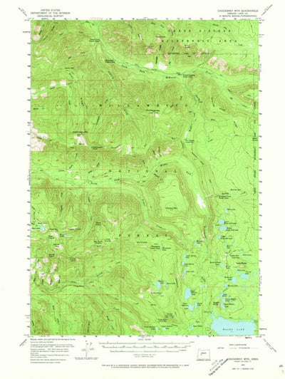 United States Geological Survey Chucksney Mountain, OR (1955, 62500-Scale) digital map