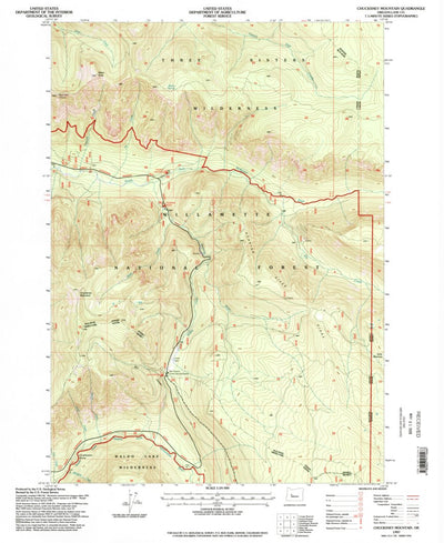 United States Geological Survey Chucksney Mountain, OR (1997, 24000-Scale) digital map