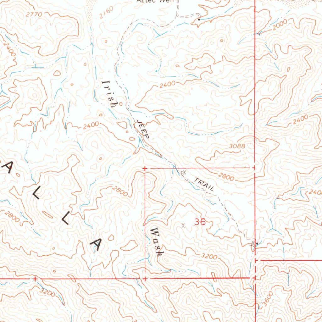 Chuckwalla Mountains, CA (1963, 62500-Scale) Map by United States ...