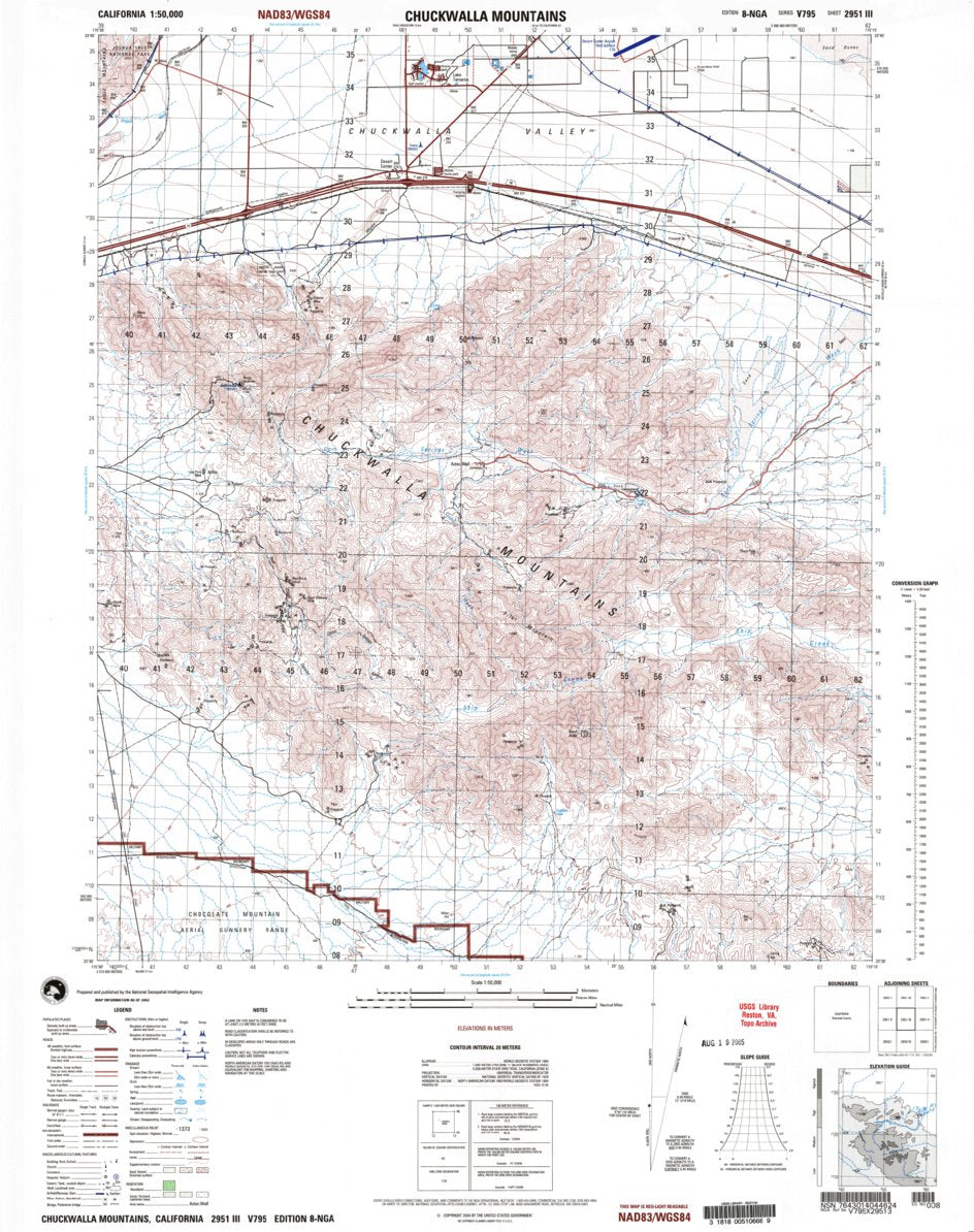 Chuckwalla Mountains, CA (2002, 50000-Scale) Map by United States ...