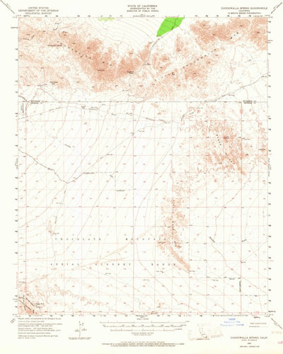 United States Geological Survey Chuckwalla Spring, CA (1953, 62500-Scale) digital map