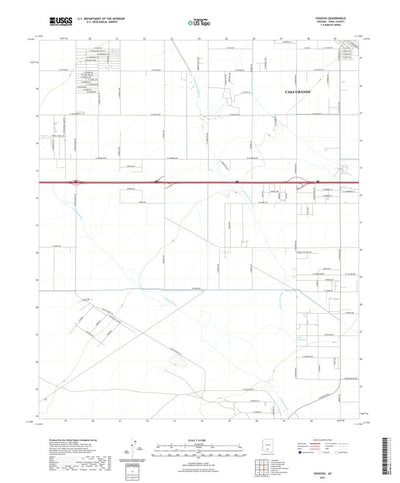 United States Geological Survey Chuichu, AZ (2021, 24000-Scale) digital map