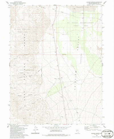United States Geological Survey Chukar Canyon, NV (1980, 24000-Scale) digital map