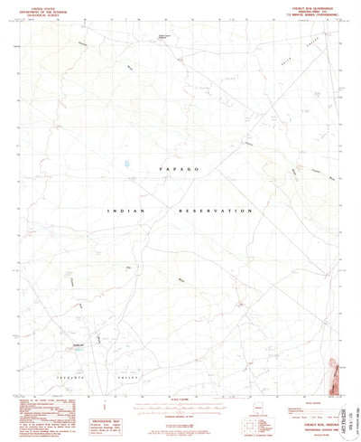 United States Geological Survey Chukut Kuk, AZ (1988, 24000-Scale) digital map