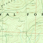 United States Geological Survey Chula Mountain, AR (1986, 24000-Scale) digital map