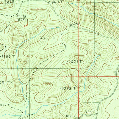 United States Geological Survey Chula Mountain, AR (1986, 24000-Scale) digital map