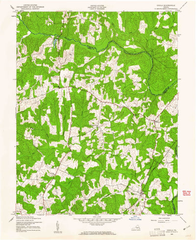 United States Geological Survey Chula, VA (1943, 24000-Scale) digital map