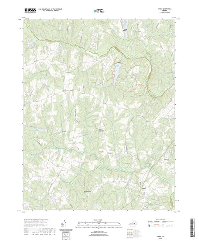United States Geological Survey Chula, VA (2022, 24000-Scale) digital map