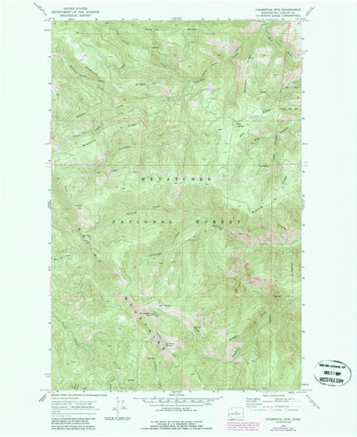United States Geological Survey Chumstick Mountain, WA (1968, 24000-Scale) digital map