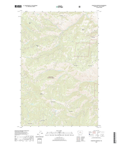 United States Geological Survey Chumstick Mountain, WA (2020, 24000-Scale) digital map