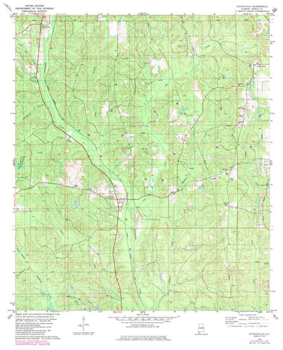 United States Geological Survey Chunchula, AL (1982, 24000-Scale) digital map