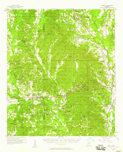 United States Geological Survey Chunky, MS (1957, 62500-Scale) digital map