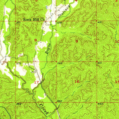 United States Geological Survey Chunky, MS (1957, 62500-Scale) digital map