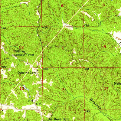 United States Geological Survey Chunky, MS (1957, 62500-Scale) digital map