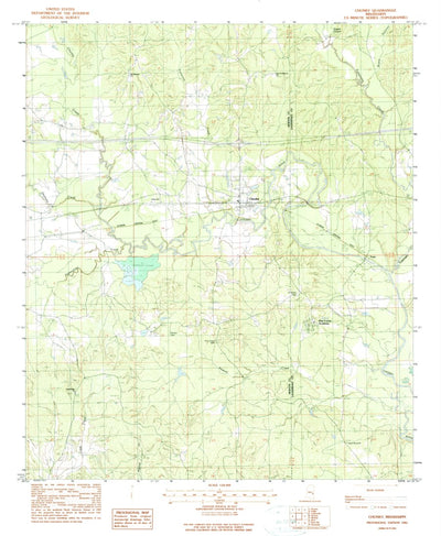 United States Geological Survey Chunky, MS (1983, 24000-Scale) digital map