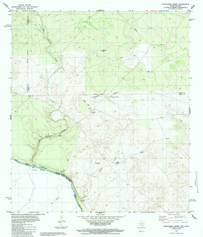 United States Geological Survey Chupadera Creek, TX (1984, 24000-Scale) digital map