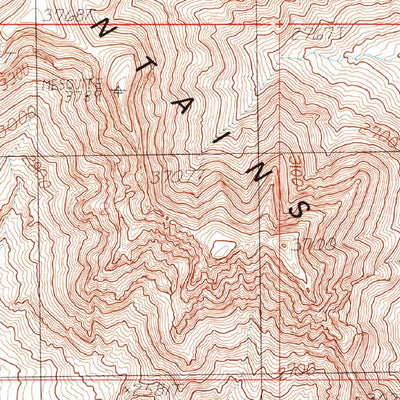 United States Geological Survey Chupan Mountain, AZ (1988, 24000-Scale) digital map