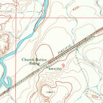 United States Geological Survey Church Butte, WY (1969, 24000-Scale) digital map