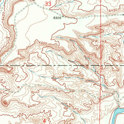 United States Geological Survey Church Butte, WY (1969, 24000-Scale) digital map