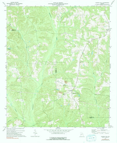 United States Geological Survey Church Hill, GA (1973, 24000-Scale) digital map