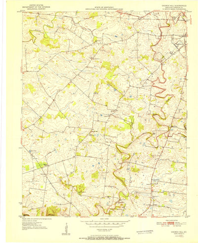 United States Geological Survey Church Hill, KY (1951, 24000-Scale) digital map