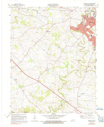 United States Geological Survey Church Hill, KY (1978, 24000-Scale) digital map