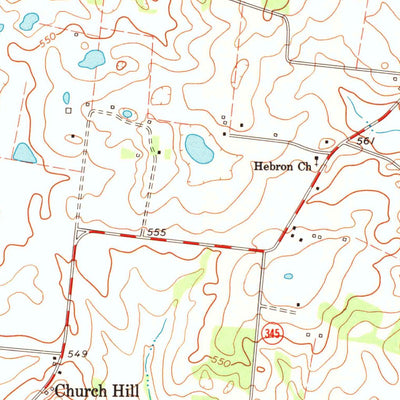 United States Geological Survey Church Hill, KY (1978, 24000-Scale) digital map