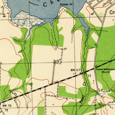 United States Geological Survey Church Hill, MD (1944, 31680-Scale) digital map