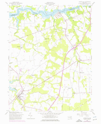 United States Geological Survey Church Hill, MD (1958, 24000-Scale) digital map