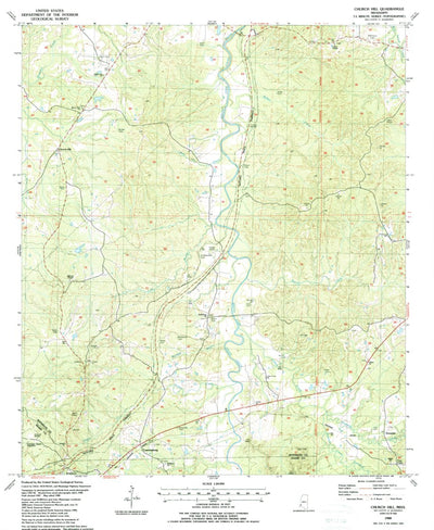 United States Geological Survey Church Hill, MS (1988, 24000-Scale) digital map