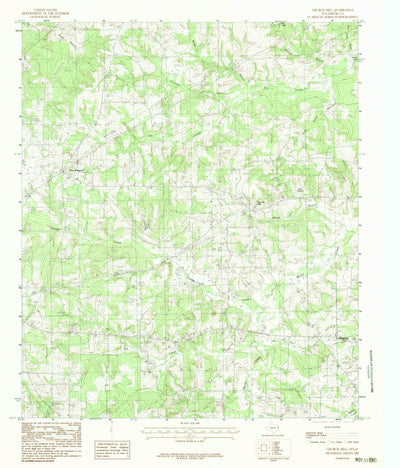 United States Geological Survey Church Hill, TX (1983, 24000-Scale) digital map